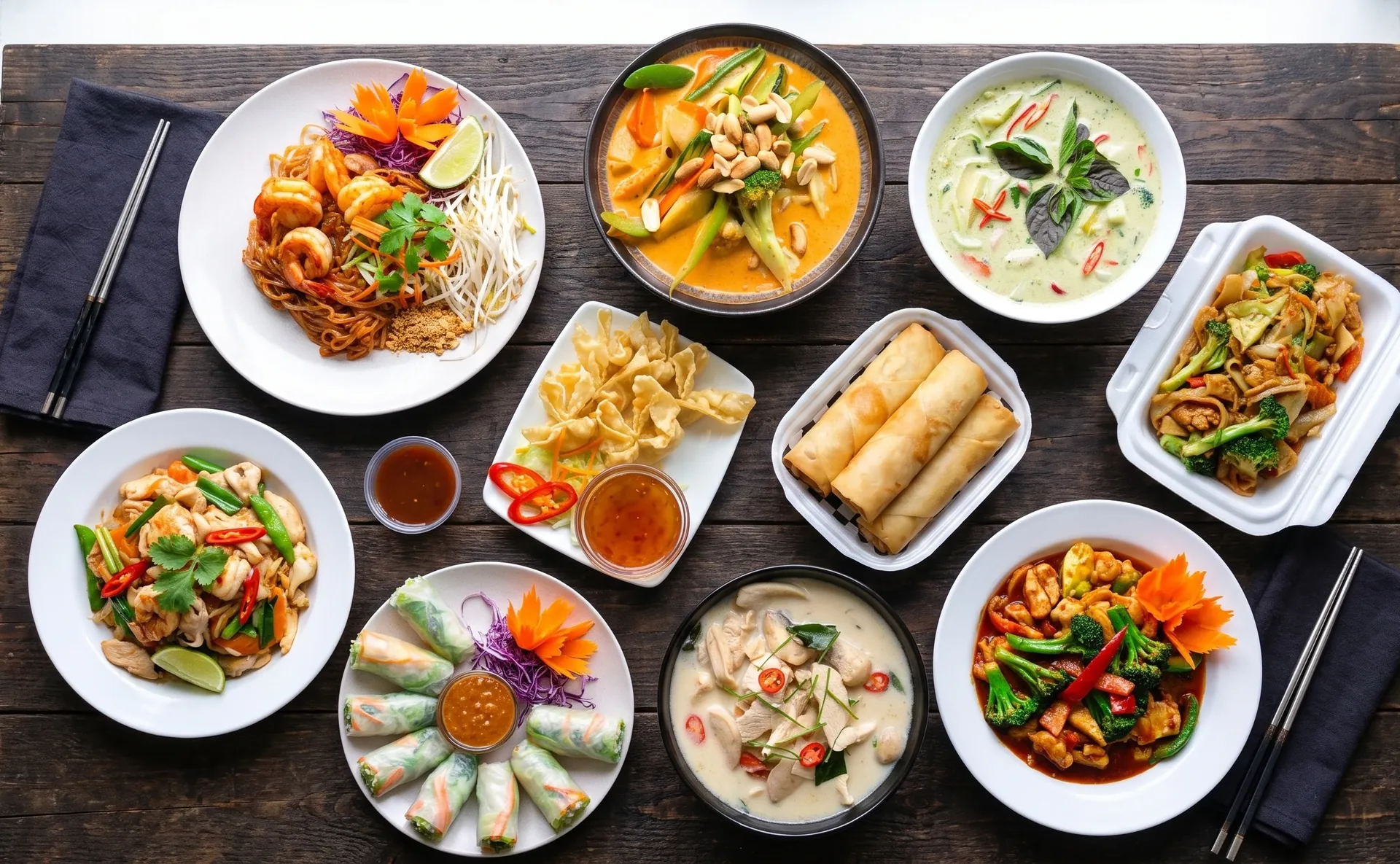 A spread of Indian curries, rice and roti from the Golden Curry menu in North Winnipeg