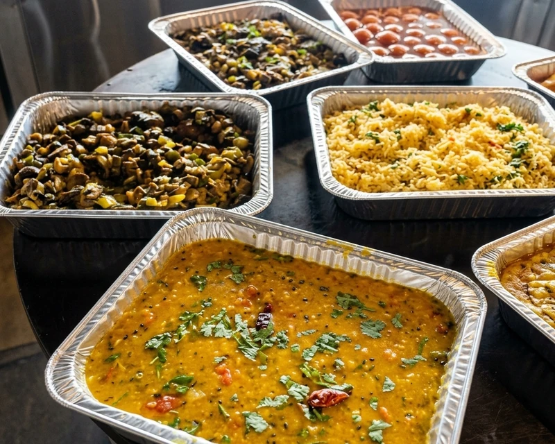 Vegetarian dal and sabzi with roti takeout in North Winnipeg - Golden Curry