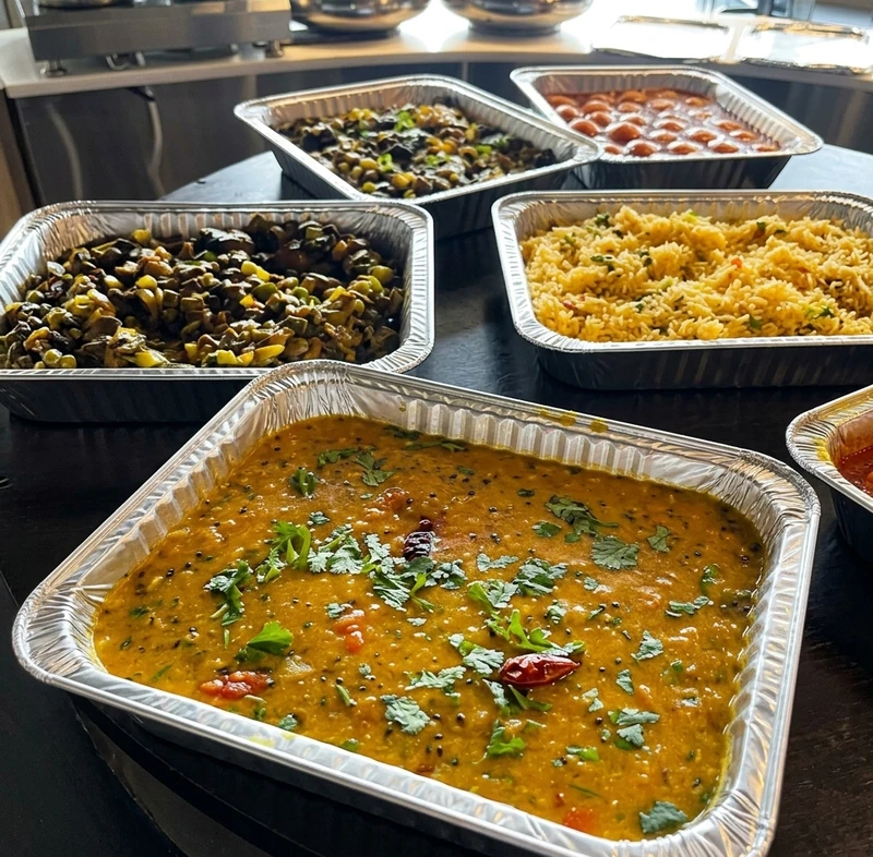 Slow-cooked lentil dal at Golden Curry, vegetarian Indian food in Winnipeg